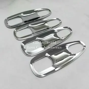 

For NISSAN TIIDA 2016 2017 2018 Door Handle Holder Panel Cover Door Bowl Molding Trims ABS Chrome Car-Styling Accessories