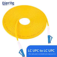 

LC UPC to LC UPC Single Mode Simlex 3.0mm PVC Fiber Patch Cord Jumper Fiber Patch Cord Fibra Optica Stable Transmission 3m 5m