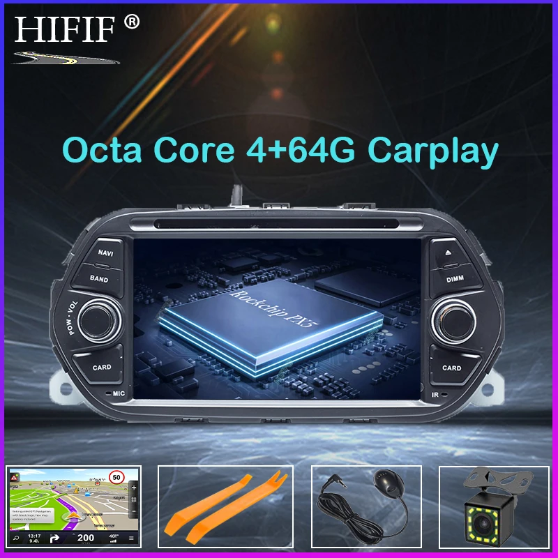 PX5 DSP 4G + 64G Android 10 Автомобильная Стерео GPS для Fiat Tipo Egea Dodge Neon 2015 2016 2017 2018 Радио DVD WiFi