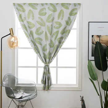 

Printed Hipster Shade Small Curtain Velcro Letters Posted Finished Product Hole Punched Ready-made Curtain Curtain Door Curtain