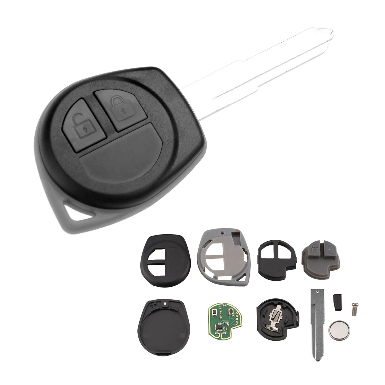 

Автомобильный Дистанционный ключ с 2 кнопками, 433 МГц, чип ID46, HU87 KBR TS004, дистанционный БЕСКЛЮЧЕВОЙ ключ для входа без ключа для Suzuki Swift 1989-2017 SX4 2007-2015