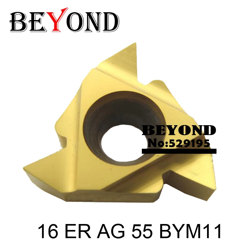 

BEYOND 16 ER A60 AG60 G60 16ER A55 AG55 BYM11 carbide inserts for thread turning tool holder lathe cutting SER SER2020 SNL blade