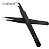 1PC Stainless Steel Straight and Curved Eyelashes Tweezers Eyelash Extension Tweezers Makeup Tools for False Eyelashes 4
