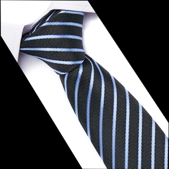 

53 Style Accessories Daily Wear Wedding Party Gift And Formal Business Work Tie Men's Ties Stripe 7.5cm Jacquard Necktie 10061