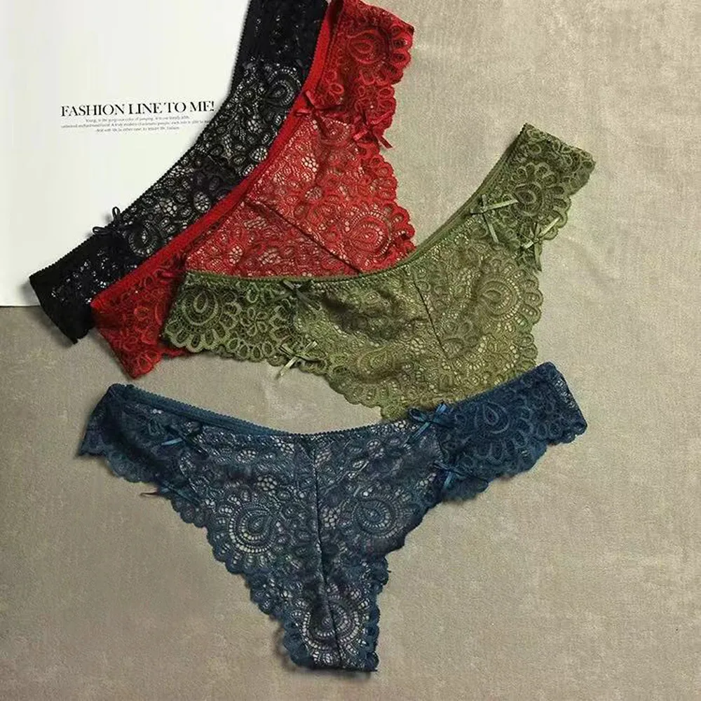 Womail 1PC Women Lace Flowers Short Underwear Short Underwear Short Underwear Women Spandex Solid Lace Sexy Intimates Womens