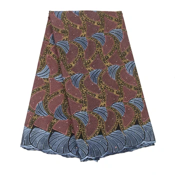 

African Dry Lace Fabric 2020 High Quality Lace Embroidery Nigerian Swiss Voile Lace Cotton Fabrics For Dress Sewing YA3420B-7