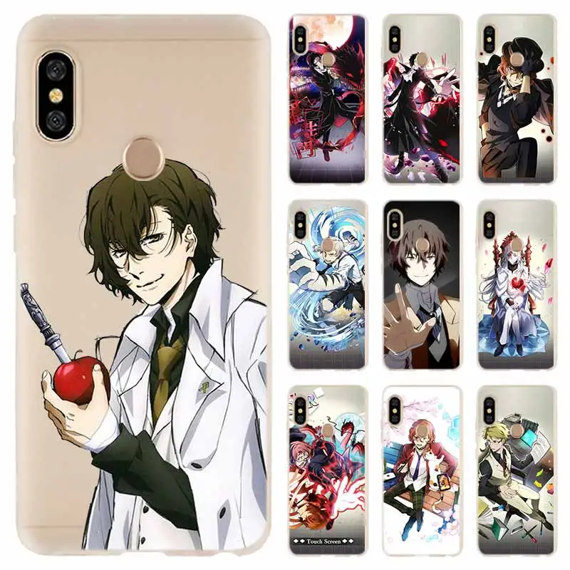 Soft Case For Xiaomi Redmi Note 10 9 8 7 6 5 Pro Max 10S 9S 9T 8T 4G 5G Cover Japan anime bungou stray dogs Dazai Osamu | Мобильные