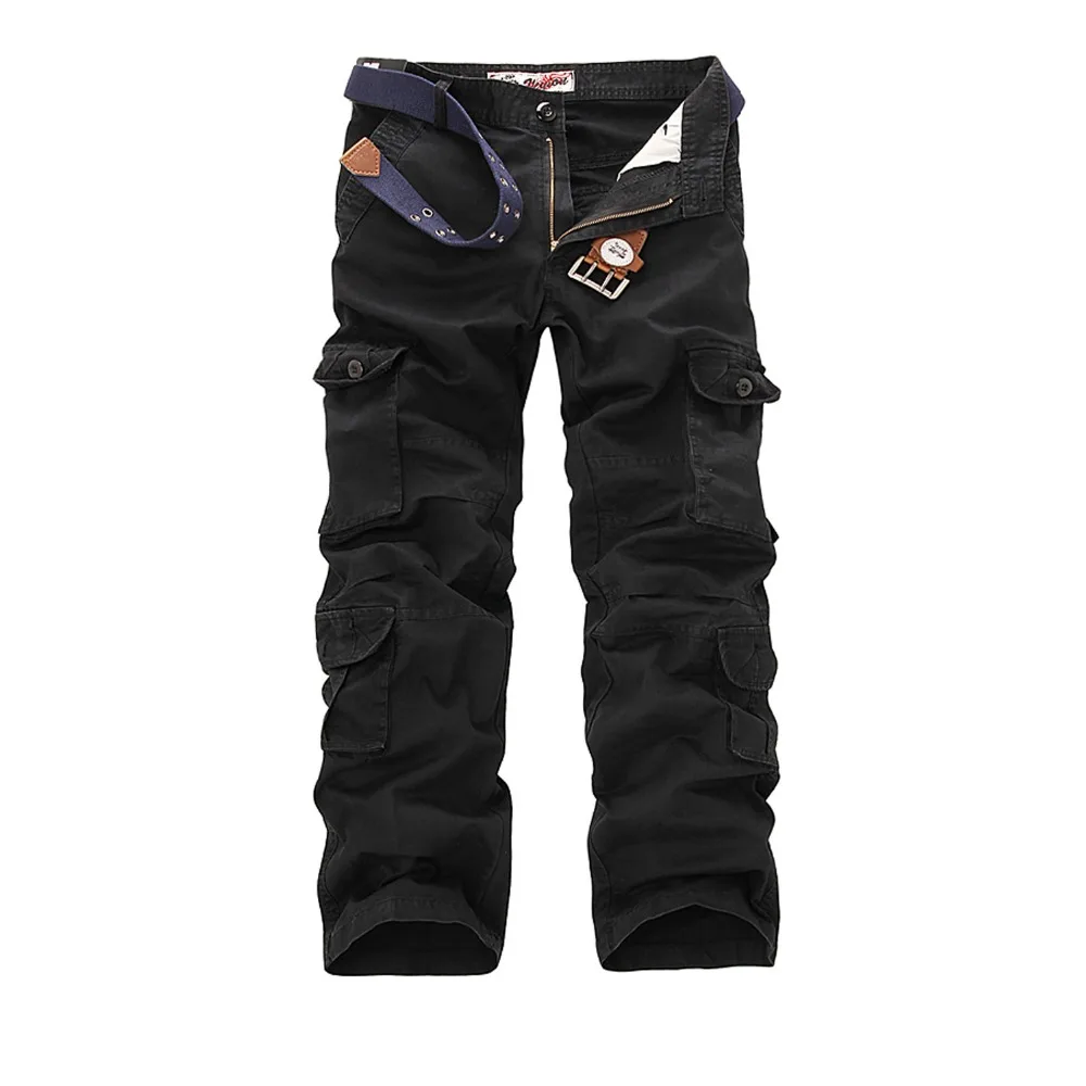 Cargo Pants Men Tactical Military Army Active Combat Clothes Male Baggy Casual Multi Pocket Work Overalls Trousers | Мужская одежда