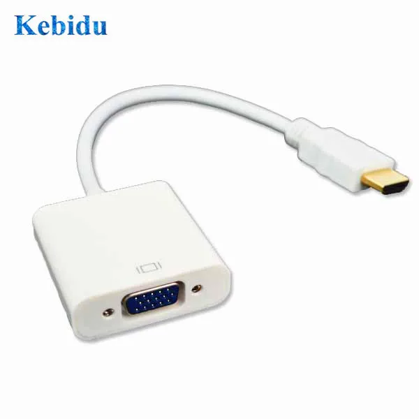 Кабель переходник kebidu с HDMI на VGA штекер разъем 3 5 мм адаптер для видео аудио