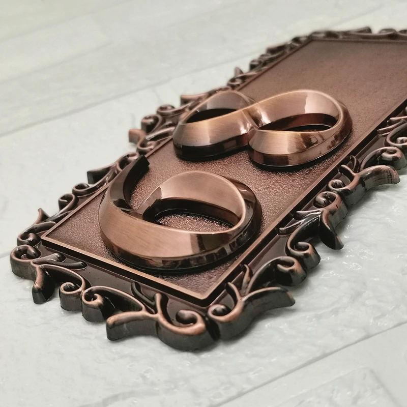 House Number Door Plate Custom Sign Number Sticker For Hotel Apartment ABS Plastic 2 Digits With A Frame Imitation Metal Bronze house number signs,house numbers,number plate,door signs