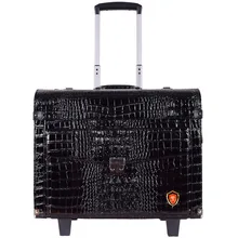 Винтажный кожаный чемодан Спиннер Ретро кабина дорожная сумка для багажа для бизнеса