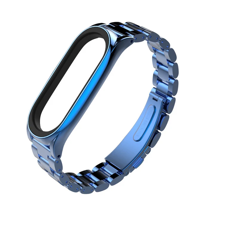 Браслет mi jobs mi band 4 ремешок для Xiaomi mi ремешок 3 ремешок mi Band 4 Plus Смарт-часы браслет металлический ремешок из нержавеющей стали