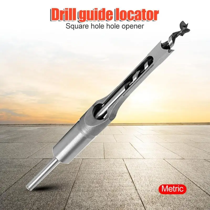 Square Hole Drill Bit Woodworking Tools for Carpentry DIY Hole Reaming Mortising Special Steel Drill Core Strong and Durable