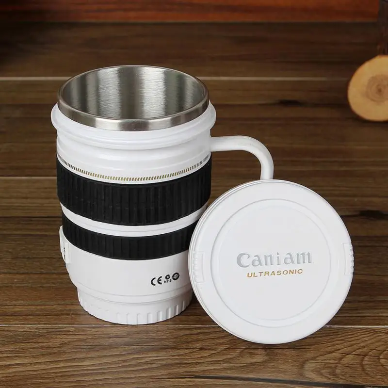 Креативная посуда для напитков Милая чашка из нержавеющей стали в форме Объектива Камеры Кружки Кофейные кружки чайная чашка дорожные термосы с крышкой подарок