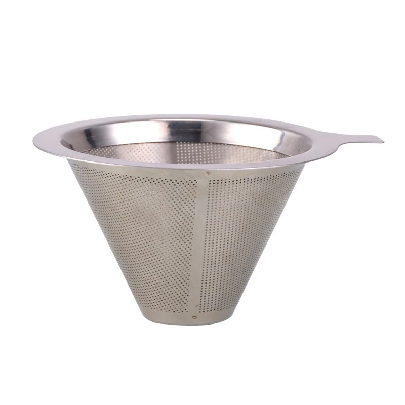 304 Double Stainless Steel Coffee Tea Infuser Filter Strainer Diffuser Non-Toxic Height 65mm for kitchen