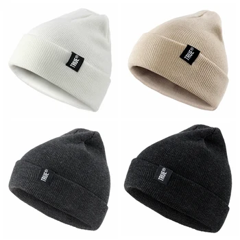 

Men Women Cuffed Beanie Winter Warm Knitting Hats Wool Baggy Slouchy Beanie Hat