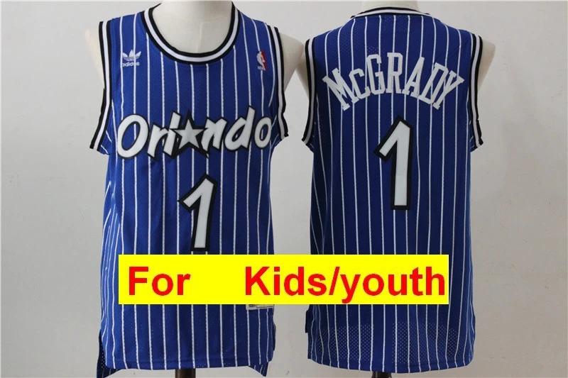 Золотой Orlando Tracy McGrady Anfernee Peny Hardaway шакиль О 'Нил Аарон Гордон Молодежные баскетбольные майки для детей - Цвет: Золотой