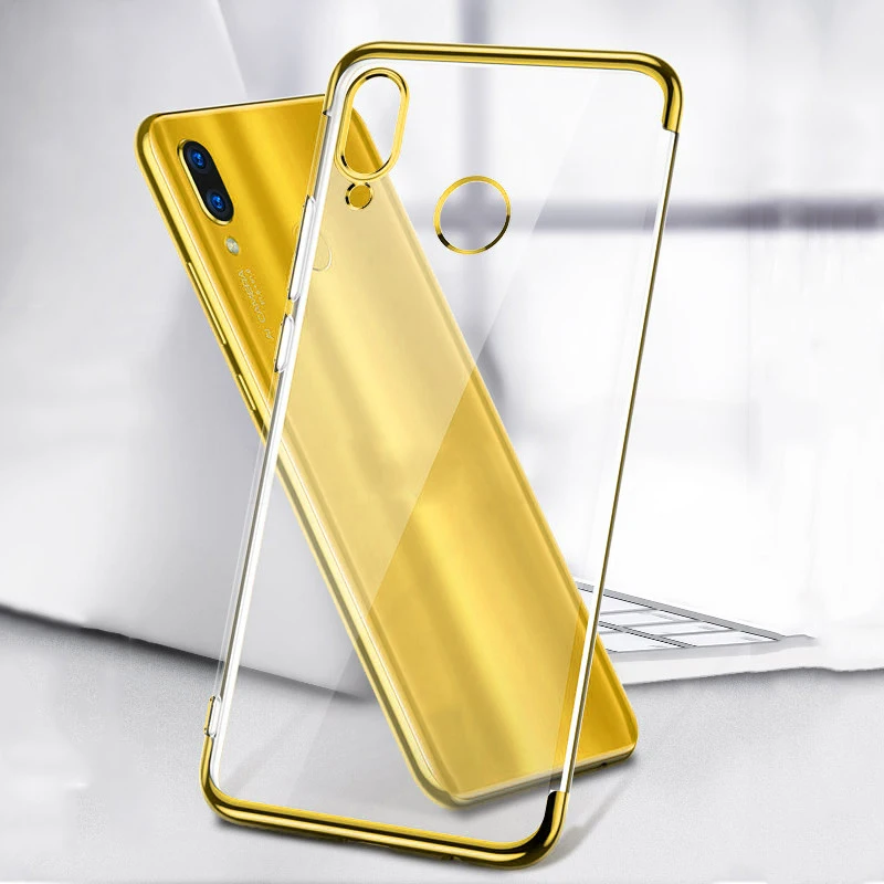 Чехол для Huawei P Smart Plus Psmart P Smart Z Роскошный качественный мягкий ТПУ прозрачный чехол с кристаллами