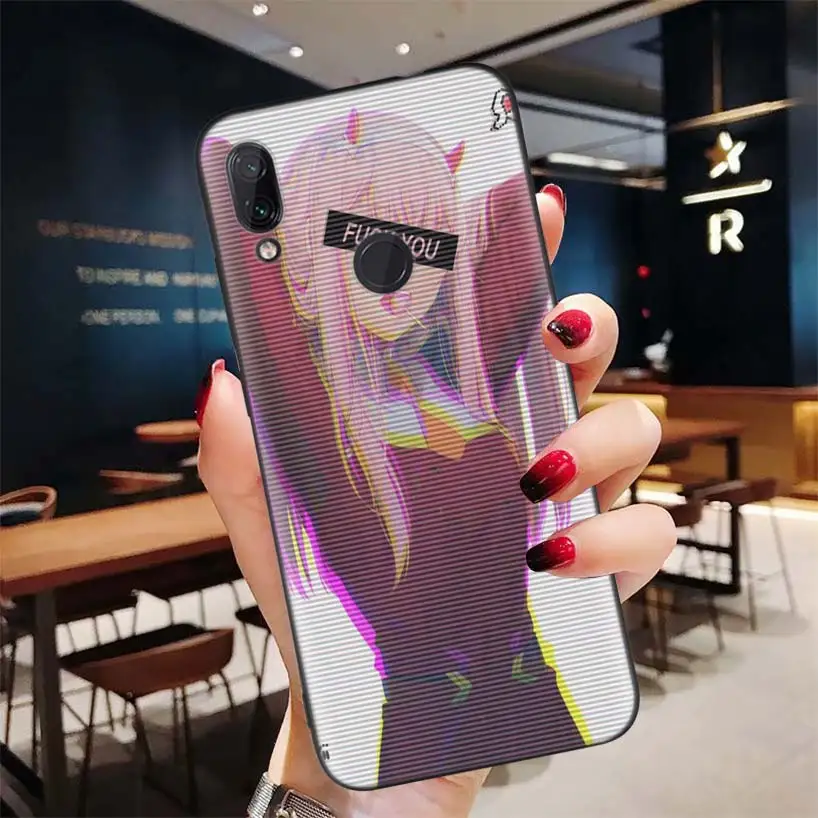 Vaporwave космический аниме черный чехол для Xiao mi Red mi Note 8 7 7S 7A 6 S2 GO K20 Pro+ 6A mi 6X 5X A1 CC 9 8 мягкий чехол для телефона - Цвет: BD093-5