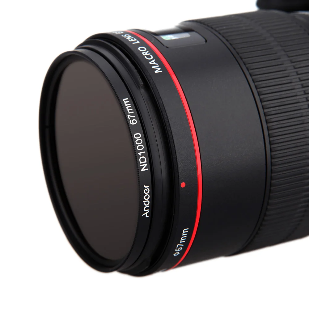 Andoer 67 мм ND1000 10 стоп фейдер фильтр нейтральной плотности для Nikon Canon DSLR камеры