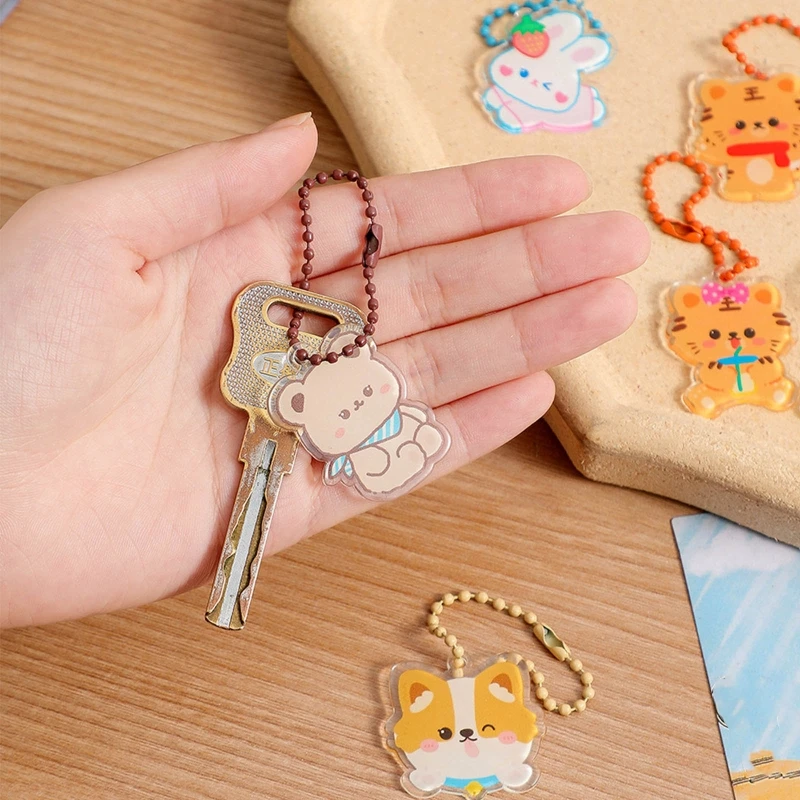 

Korean Style Key Chain Cute Cartoon Decorative Pendant Girls Backpack Creative