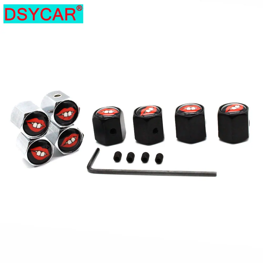 DSYCAR 1Set Car Styling Zinc Alloy Anti theft Funny Buck Style Car Tire