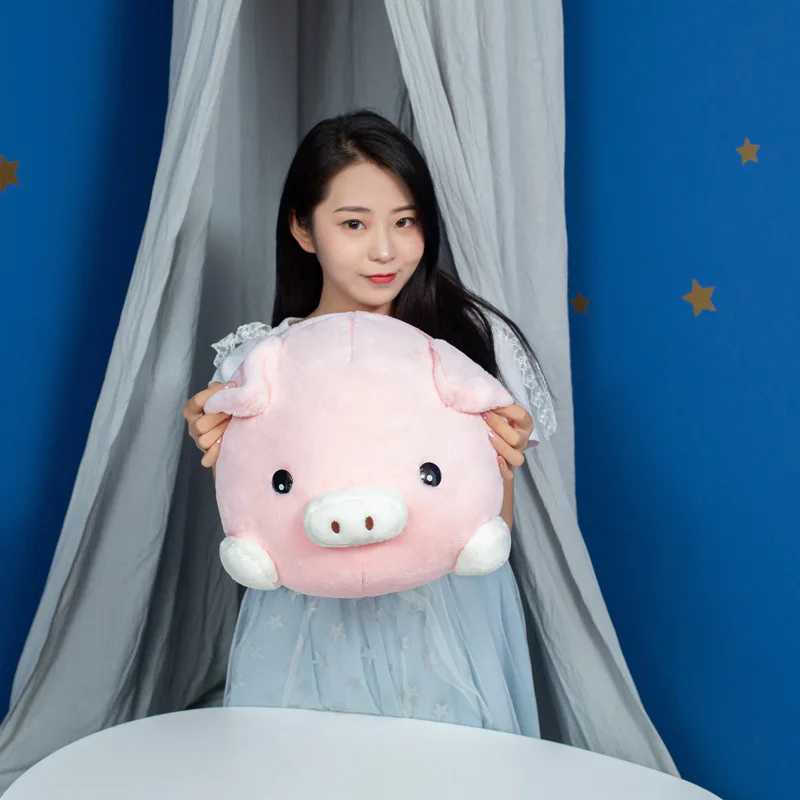 

Cross Border Hot Selling Pink Party Attitude Fortune zhu doll Plush Stuffed Pig Years Mascot Fat Zodiac Pig Doll