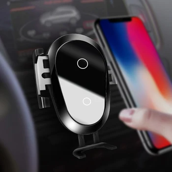 10 ワットチーワイヤレス車の充電器は、高速自動車電話ホルダー携帯電話の充電器ワイヤレス充電器のための iphone 用 xiaomi