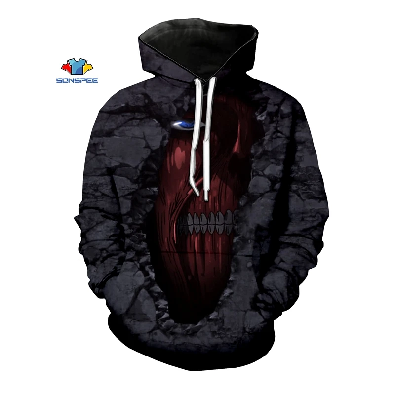 Новинка, 3D принт, для женщин и мужчин, атака на титанов, Shingeki No Kyojin, футболка, летняя футболка, хип-хоп пуловер, Харадзюку, худи - Цвет: 20