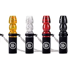 Для пищевых продуктов класса премиум древесный кальян личный санитарный мундштук с 304 цепочкой из нержавеющей стали и полиуретановым кожаным мешком