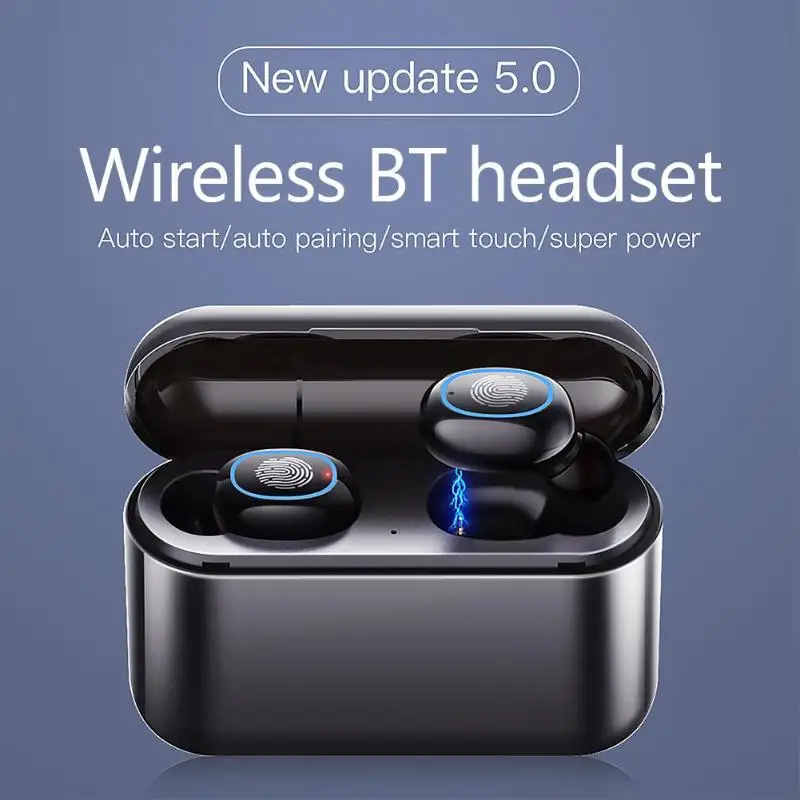 A2 Bluetooth 5,0 настоящие беспроводные стерео наушники Спортивная гарнитура с зарядным устройством частотный диапазон 20-20 кмгц