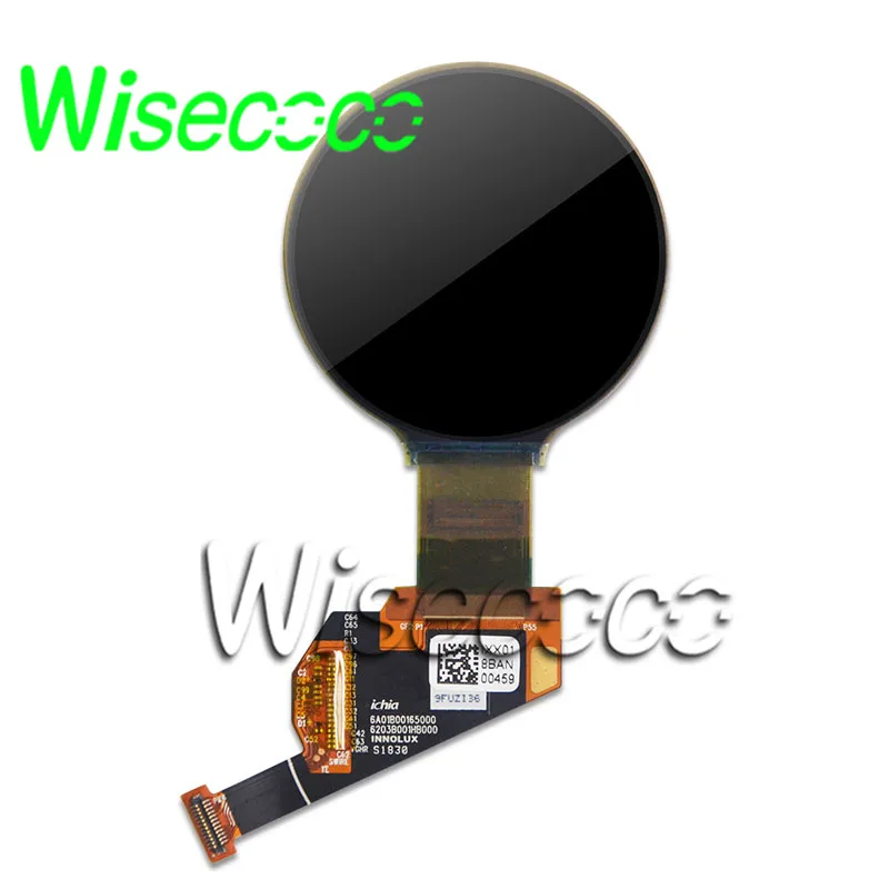 wisecoco flexible oled display bendable roll 1.39 Inch dual round circle amoled screen 400*400 HDMI MIPI board for smart watch