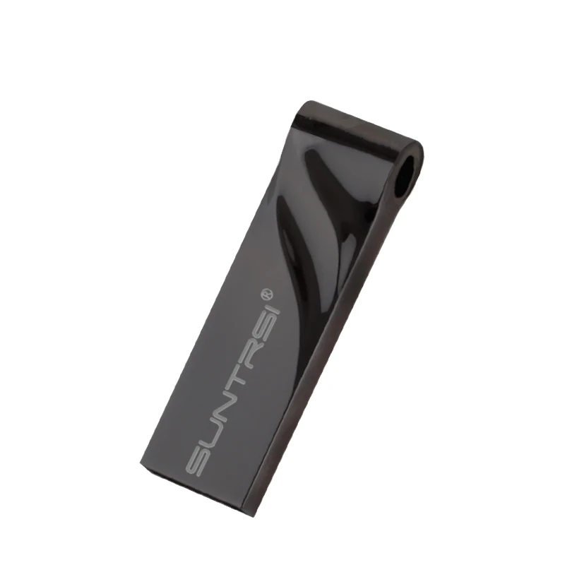 Черный Suntrsi флеш-диск USB 2,0 металлический спиральный дизайн текстура желтое золото цвет матовый черный 64 ГБ высокоскоростной флеш-накопитель - Цвет: Черный