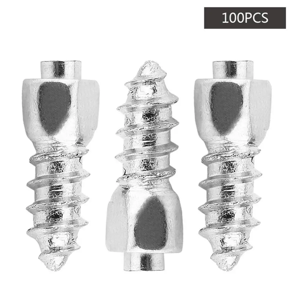 

100pcs 4*12mm Spikes for Tire Studs Ice Stud Screw-In Studs Snow Chains for ATV Mini-Tractors Motorcycle Bicycle