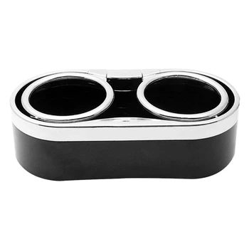 

Can Stand Storage Black Organizer Double Cup Accessories Interior Multifunctional Mug Mount Universal Bottle Holder