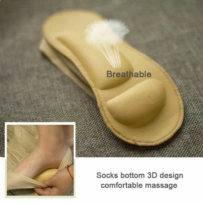 

Arch Support 3D Sock Foot Massage Health Care Cushion Padding Breathable for Women HSJ88