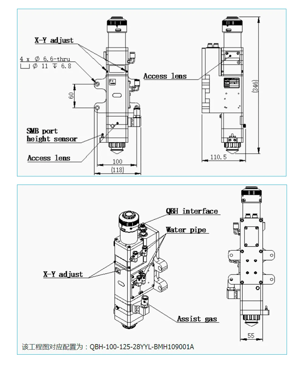 LSKCSH Raytools BM109 0-1.5KW автоматическая фокусировка волоконная Лазерная режущая головка 24,9*1,5 мм 27,9*4,1 мм Лазерная зеркальная лазерная головка распродажа