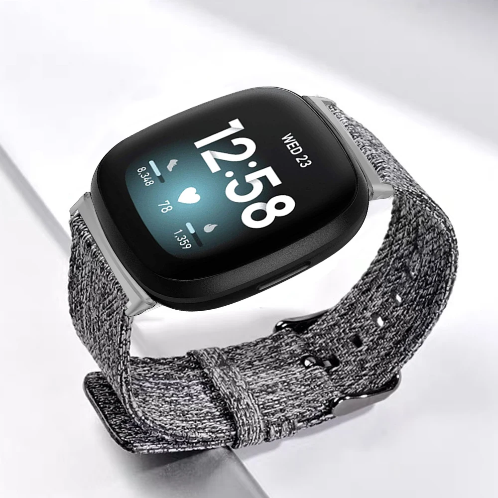 Per Fitbit Versa 3 Sense Band Sostituzione Tessuto Morbido Per Cinturino Fitbit Sense Uomo Donna Smartbands Traspiranti Versa 3 Bracciale