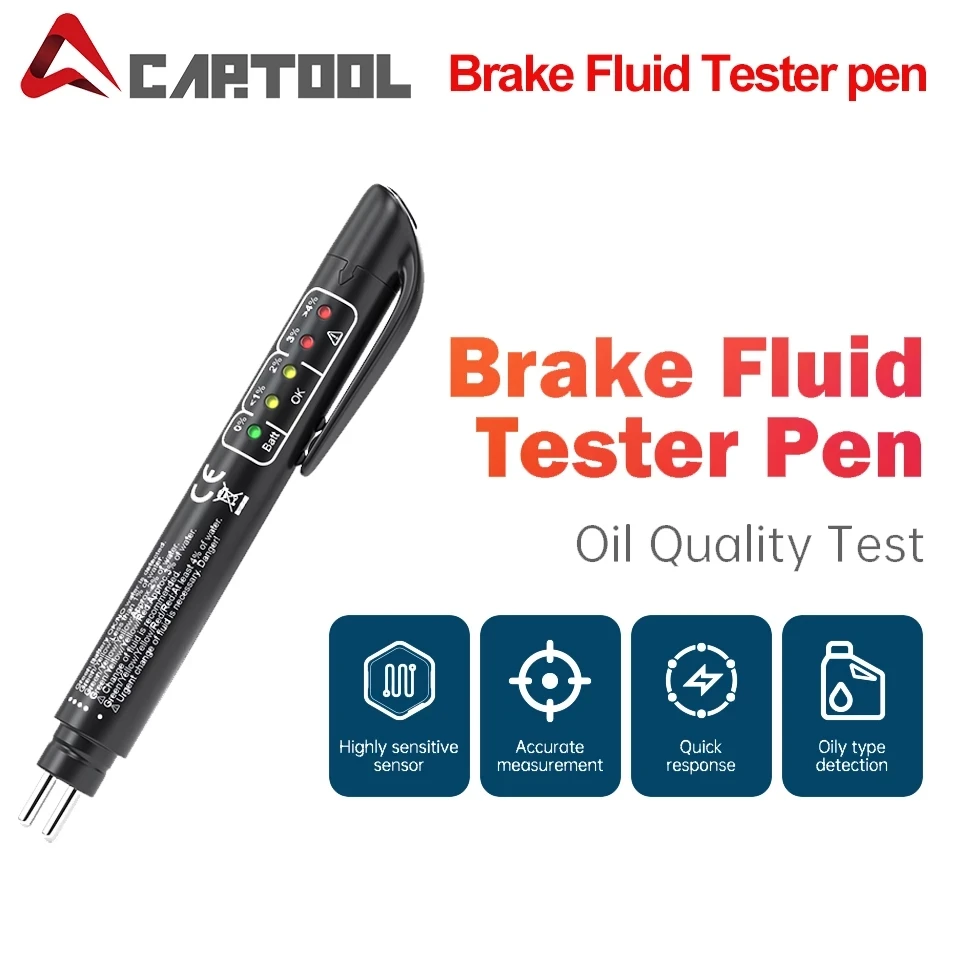 Brake Fluid Tester Automotive Testing Tools 5 Leds Universal car