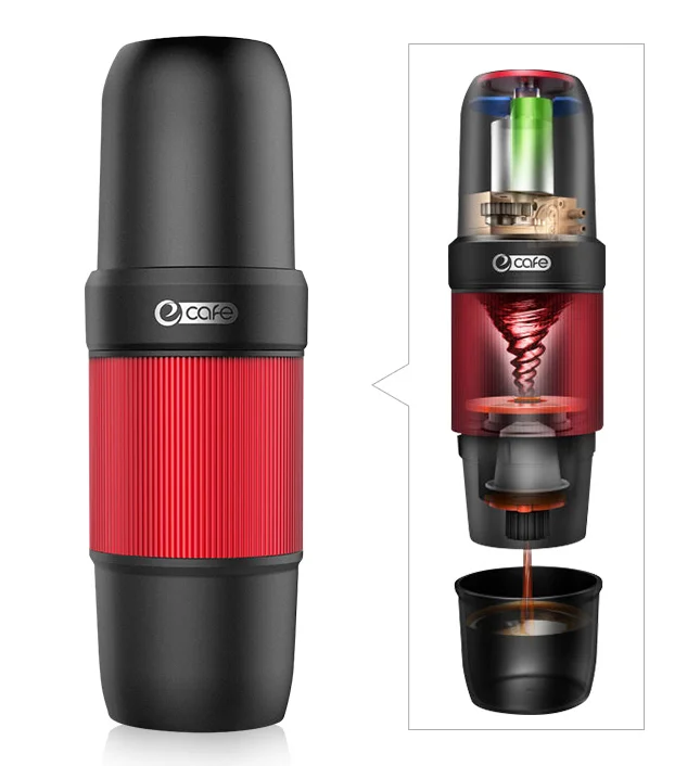 One button operation quick extraction handheld home small single-person espresso powder compatible capsule coffee machine J06