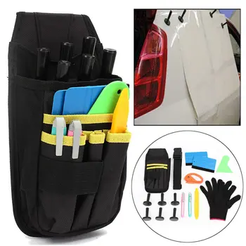 

Professional Vinyl Wrap Car Tools Bag Oxford Cloth Standard Car Wrap Vinyl Tools Kit Squeegee Bag Wrapping Gloves 6 Magnets