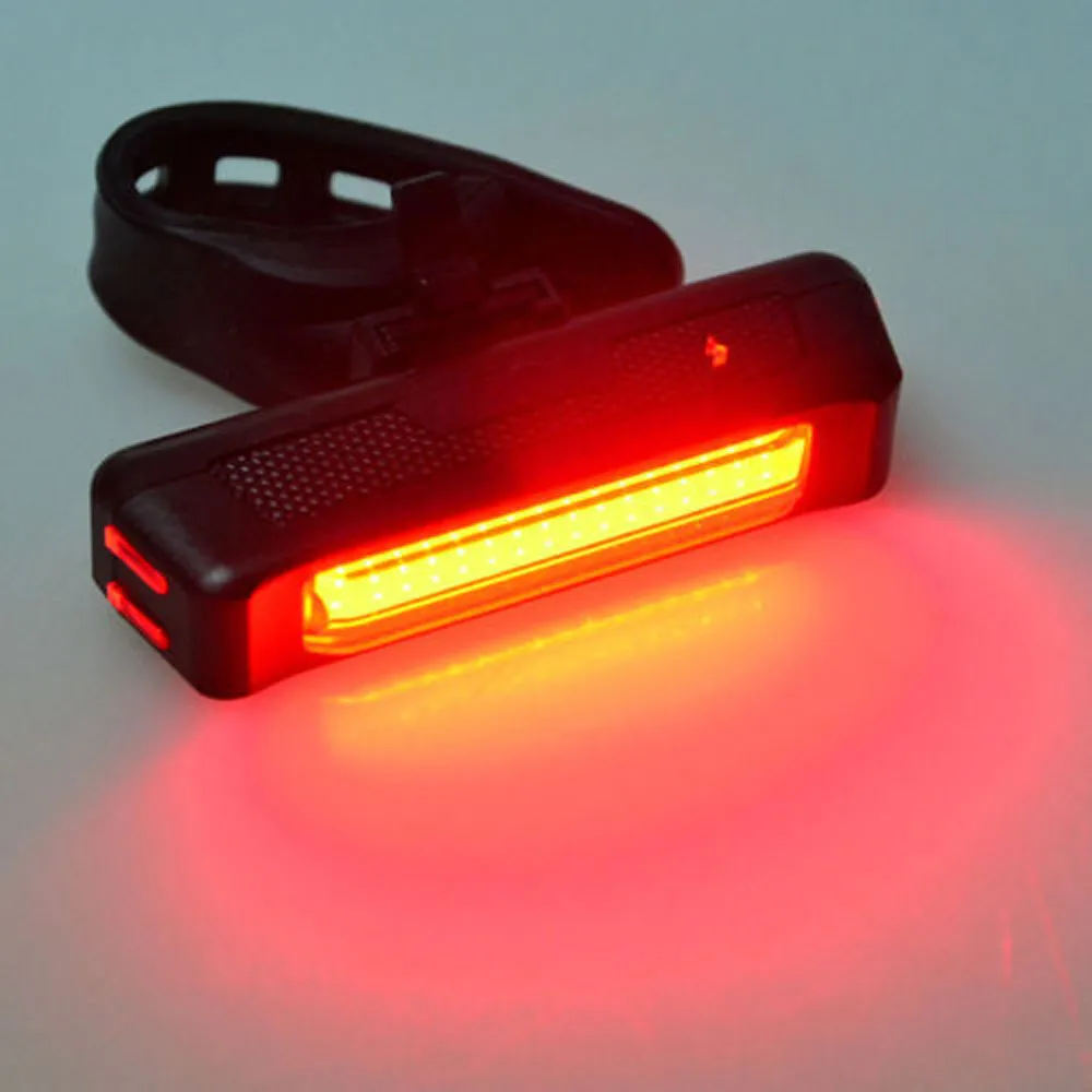 COB светодиодный велосипедный велосипед Велоспорт передний задний фонарь USB Перезаряжаемый 6 режимов Красный горячий велосипед аксессуары