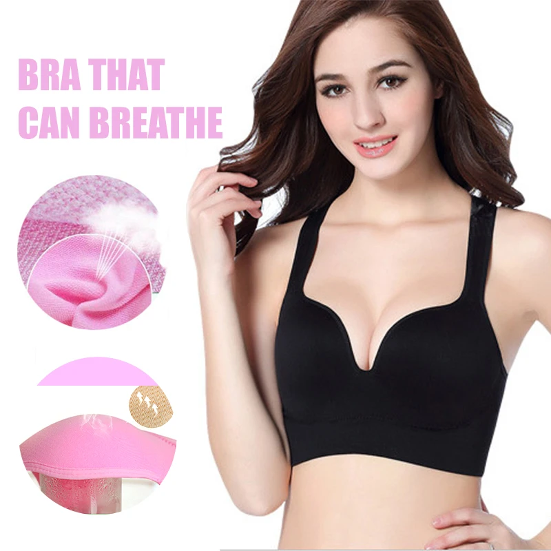 Бюстгальтер женский бесшовный пикантное нижнее белье хлопковый топ с чашками