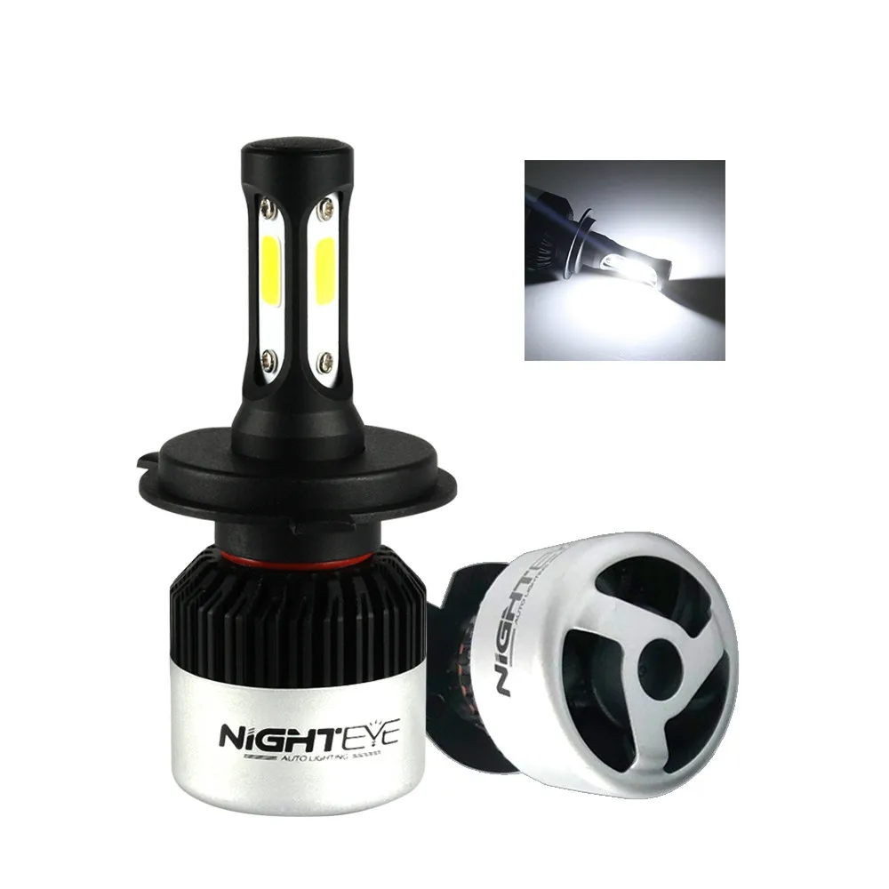 NOVSIGHT 2 шт. супер яркий светодиодный светильник h4 h7 h8 voiture головной комплект IP68
