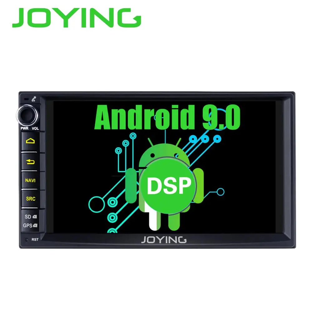Head Unit " двойной 2Din Android 9,0 универсальный автомобильный радиоприемник стерео 2 ГБ+ 16 Гб мультимедиа без DVD плеера четырехъядерный процессор навигационное головное зеркало - Цвет: Head Unit