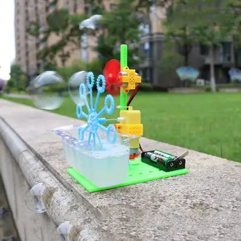 

Automatic Bubble Maker Blower Machine Toy Children Assemble Puzzle Bathing Toys Outdoor Activity Kids Early Educational Gift