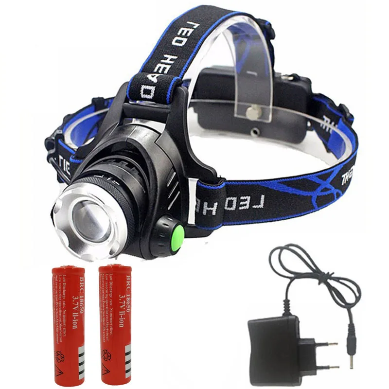 Option G Litwod Z207403 светодиодные фары головного света светильник XM-L U2 удара Micro USB Перезаряжаемые головки вспышки света светильник фонарь лампа Портативный светильник для кемпинга - Испускаемый цвет: Option G