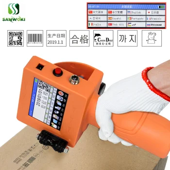 

4.3 inch handheld inkjet printer Date printing machine expiry date logo marking machine multi language printer touch screen
