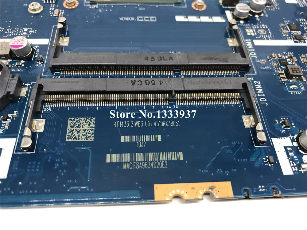 Best  ZIWB2/ZIWB3/ZIWE1 LA-B092P For Lenovo B50-70 Laptop Motherboard I5-4210U SR1EF mainboard