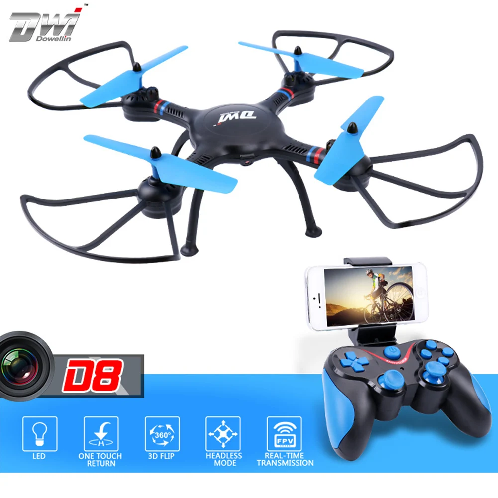 Бренд D8 Радиоуправляемый квадрокоптер FPV WiFi Пульт дистанционного управления Вертолет игрушка 2,4G Высота удерживания альт Фото Видео Радиоуправляемый Дрон с камерой hd